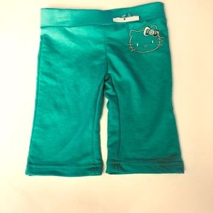 HELLO KITTY MINT GREEN SWEATPANTS 2T NWOT